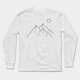 which soon goes down behind the mountains and forms a sunset. Long Sleeve T-Shirt